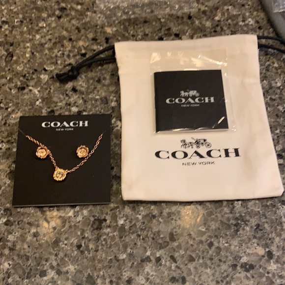 NWT Coach Necklace and Earring Set - Picture 2 of 5